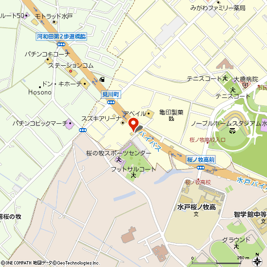 ブリヂストンタイヤセンター関東株式会社　ミスタータイヤマン 水戸50号バイパス店付近の地図